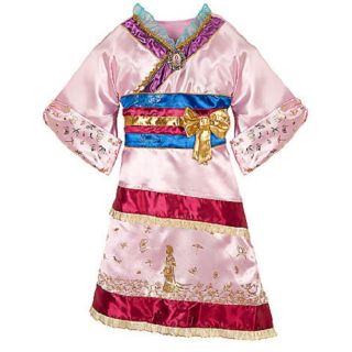 New  Princess Mulan Kimono Costume Girls Pink Beautiful