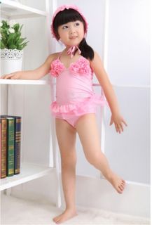 Girls Swimwear Kids Bathing Swimsuit Size 2 7Y Bikini Baby Tankini Costume