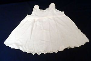 Antique Vintage Infant Gown Baby Toddler Dress Slip Scalloped Clothing Lace 2