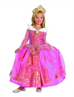 Disney Princess Sleeping Beauty Aurora Prestige Costume Dress Tiara Toddler 3 4T
