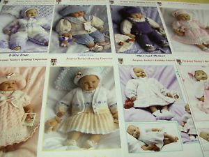 Jacquay Yaxley Knitting Pattern Baby Doll Clothes Premature Baby