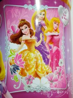 Disney Princess Belle Rapunzel Aurora Bedding Bedspread Fleece Throw Blanket New