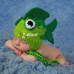 Newborn Baby Infant Toddler Fish Boy Knit Crochet Photo Prop Costume LOVELY0 12M
