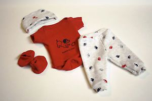 Sculpted OOAK Baby Doll Clothes Bodysuit Tiny Miracle Mini Reborn Preemie 10"