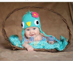 Cute Baby Infant Chicken Hat Knitted Costume Photo Photography Prop Newborn L25