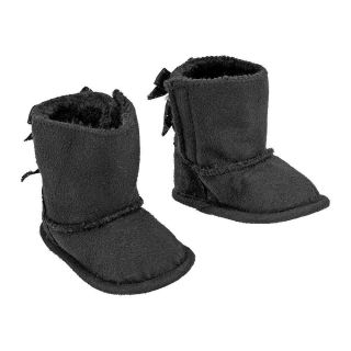 Koala Baby Girls' Faux Suede Boots with Bow Detail
