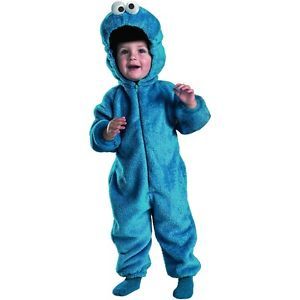 Cookie Monster Deluxe Sesame Street Toddler Baby Infant Two Sided Plush Costume