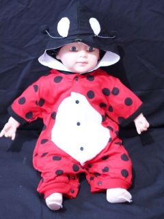 Cute Red Beetle Baby Toddler Newborn One Piece Costume Present NB 18Month