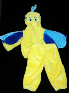 Disney Costume Infant Baby Flounder 12 18 Months Ariel Little Mermaid 2 Pieces