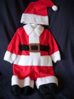 Infant Toddler Christmas Santa Claus Children's Costume Size 6 24