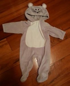 3 6 Month Gray Mouse Halloween Costume Girl Boy Neutral Faded Glory
