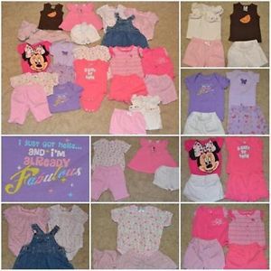 22 PC Lot Spring Summer Clothes Baby Girls Size 0 3 Months Newborn Carter'S
