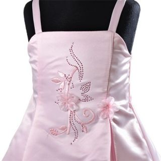 Pink Girls Wedding Party Summer Dress Jacket Petticoat 7T 13T