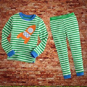 2pcs Vaenait Baby Kids Boy Clothes Sleepwear Pajama Sets "Green Rocket"12 24M