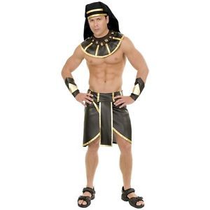 Egyptian Pharaoh Costume Adult King Tut Sphinx Halloween Fancy Dress