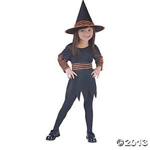 Toddler Girls Cute Pumpkin Patch Witch Halloween Costume Fancy Dress Up