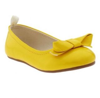 Baby Gap Toddler Girls Yellow Bow Ballet Flats Shoes Size 9