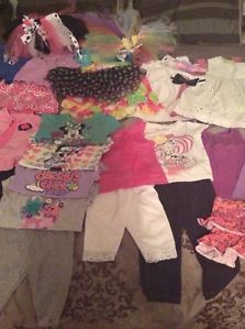 30 Piece Lot Baby Girls Toddler Clothing 18 24 Months to 2T Disney Carter's Gap