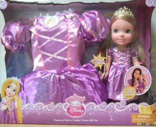 Disney Princess Toys Rapunzel Doll Toddler Dress Up Outfit Costume Gift Set