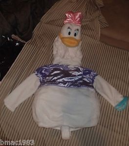 Girls Daisy Duck Plush The  Halloween Costume Toddler Sz 3T