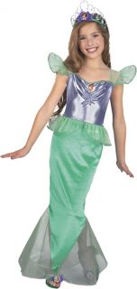 New Ariel Little Mermaid Girl Disney Costume Tail 10 12