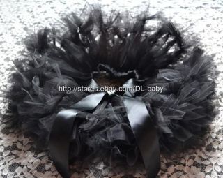 Black Party Costume Ballet Girl Toddler Baby Tutu Skirt 0 5T