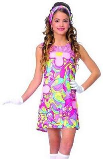 Kids Halloween Costume 60s 70s Disco Go Dress Outfit
