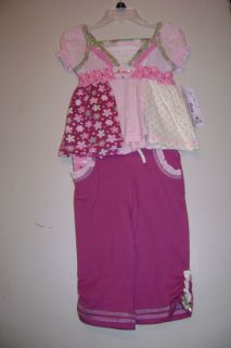 Baby Headquarters Girls 2 PC Pants Outfit 12M