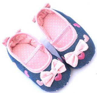 Pink Blue Mary Jane Toddler Baby Girl Shoes Size 2 3 4