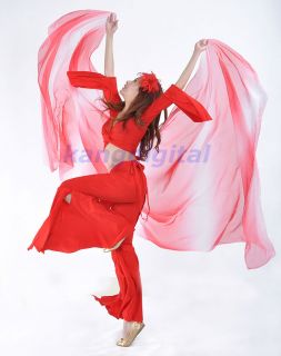 Sexy Belly Dance Costume Trumpet Sleeves Flared Top and Tribal Pants 9 Colors