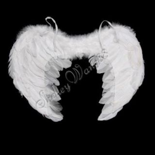 White Feather Wings Angel Baby Fairy Costume Props L