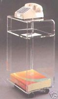 Acrylic Carts Plant Stand Endtable Utility Carts