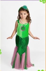 Little Mermaid Costume Ariel Girls Light Up Princess Glowing Size 2 10 XS s M L