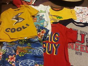 Lot of 8 Toddler Boys Spring Summer Clothing Clothes Shirts 12 18 Months