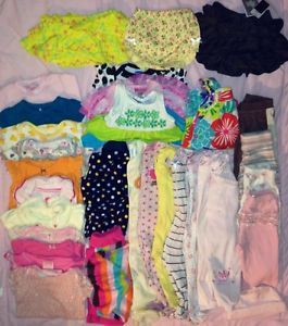Infant Baby Girl Clothes Lot 6 6 9 9 Months Fall Winter Summer 30 Pcs