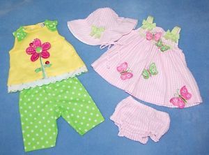 RARE Editions Baby Girl Dress Outfits Sz 6 Months 6M New Spring Summer Clothes