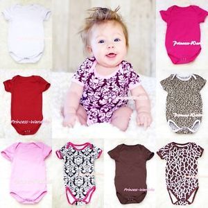 Infant Newborn Baby Plain Style Optional Color Jumpsuit Girl Petti Romper NB 12M