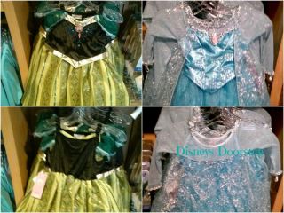 Disneys Frozen Anna and Elsa Costume Dresses Dress Up Play Set