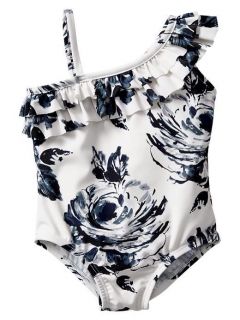 Gap Baby Toddler Girl 18 24 Months Floral Ruffle Bathing Suit 2014
