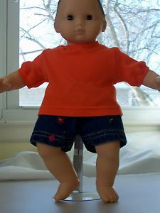 Doll Clothes 15" Doll Handmade T Shirt and Shorts Bitty Baby