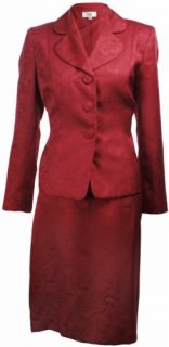 Women's Jacquard Fabric Business Suit Skirt Jacket Set