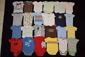 Baby Boys Clothes Onesies Lot of 24 Size Newborn 0 3 Months Spring Summer
