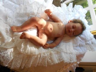 REALLIFE Solid Silicone Sleeping Baby Doll Full Sculpt 20 5 inch Bonus Baby