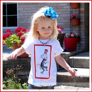 BonEful RTS Boutique Girl Boy 2 3 New Dr Seuss Cat in The Hat Top Shirt eBD BCMM