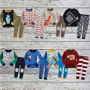 2pcs Vaenait Baby Toddler Kid's Boys Clothes Sleepwear Pajama"Must Have 8"