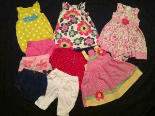 10 Piece Baby Girl Toddler Spring Summer Clothing Lot Size 18 Months