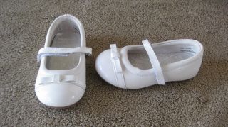 Pediped Infant Toddler Girls Size 7 Euro 23 White Dress Shoes