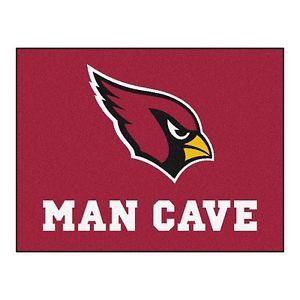 Arizona Cardinals Man Cave All Star Area Rug Floor Mat 34" x 45"
