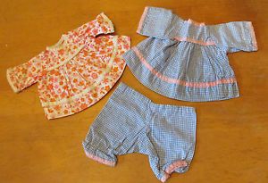 Vintage Doll Clothes Lot for Small Baby Doll Tiny Tears Very Cute