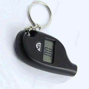 Mini Keychain LCD Digital Tire Tyre Air Pressure Gauge for Car Auto Motorcycle